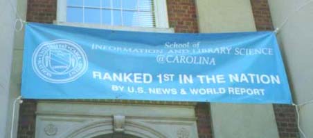 Banner celebrating the 1991 Number One rating in US News & World Report