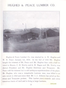 Hughes Peace Lumber Company circa 1915