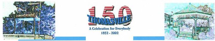 Thomasville 150 Library Logo