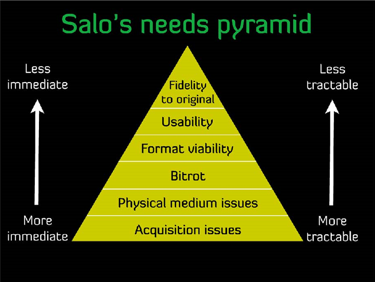 Salo's needs pyramid