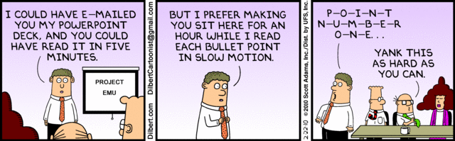Dilbert PPT cartoon on 20100222