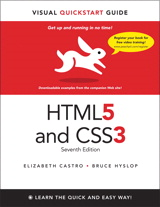 HTML5 and CSS3: Visual quickstart guide.