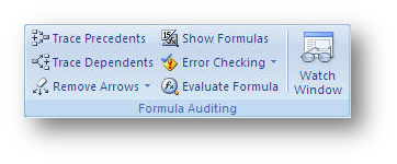 [MSExcel 2007 formula auditing tools]