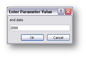 parameter dialog box, third value