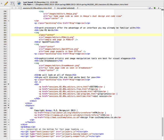 this page's code as seen in TextWrangler