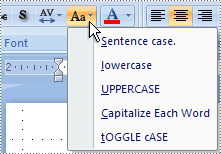 [MSWord change case choices]
