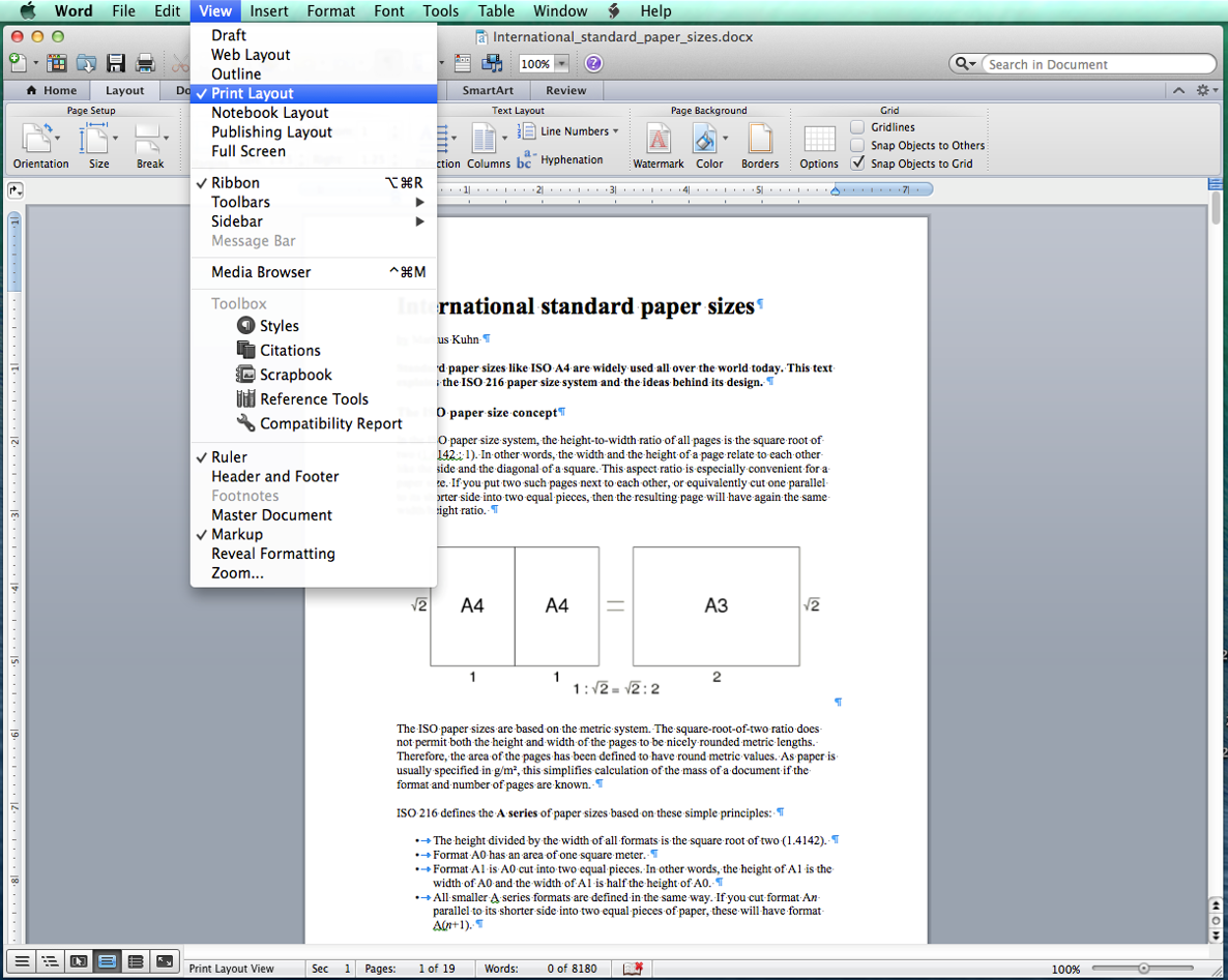 [MSWord 2013 print layout view]
