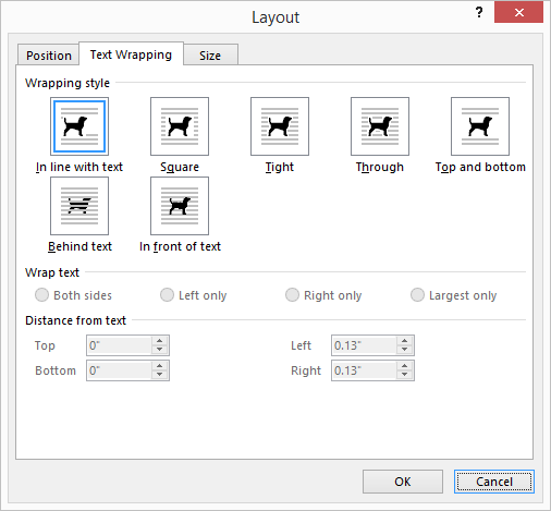 [MSWord 2007 object wrapping tool]