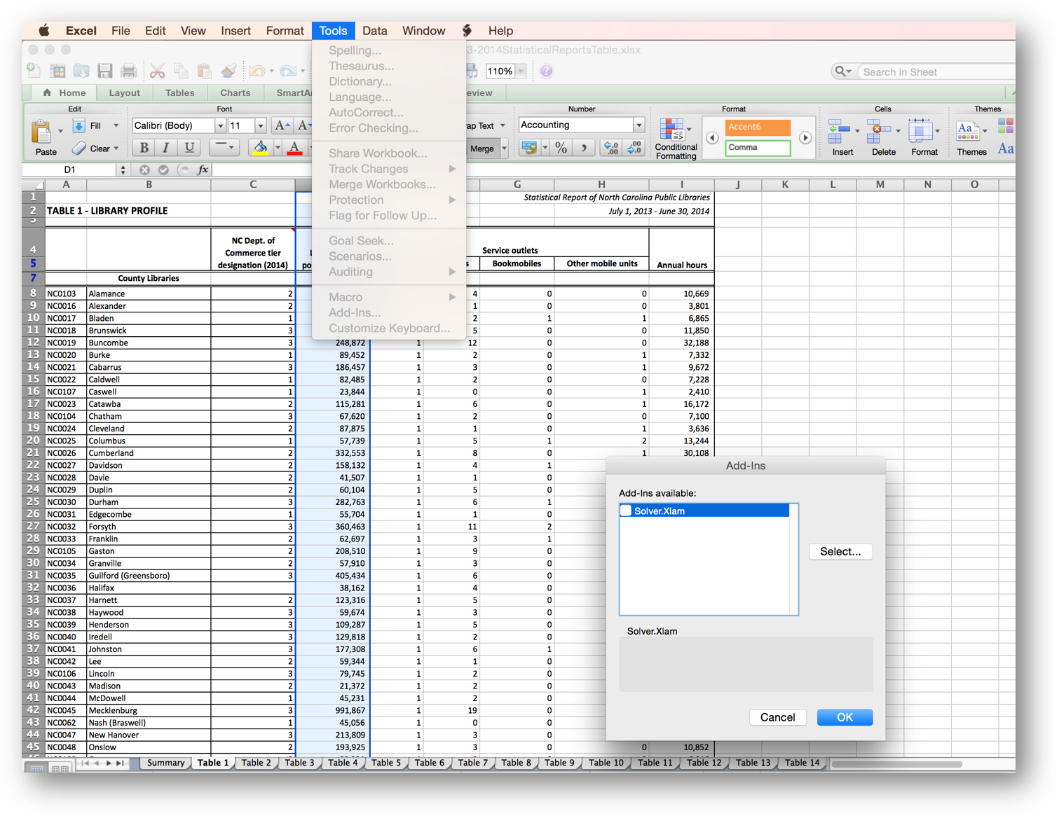 excel add ins for mac 2011