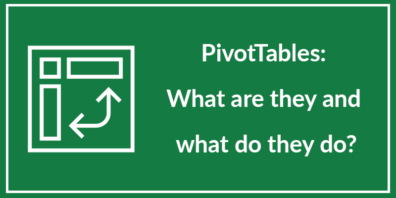 image of a sign about pivot tables