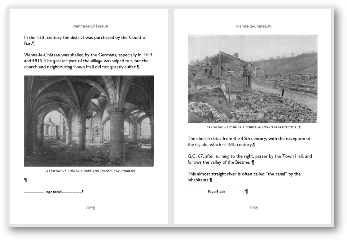 [a shot of images on two pages in our version of The Americans in the Great War, volume III]