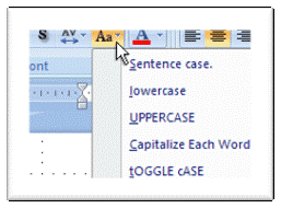 [MSWord change case choices]