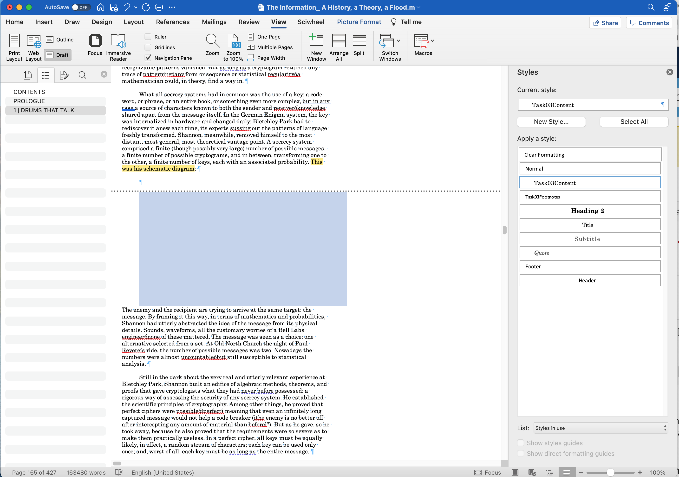 [MSWord 365 showing image inserted as in line with text mac]