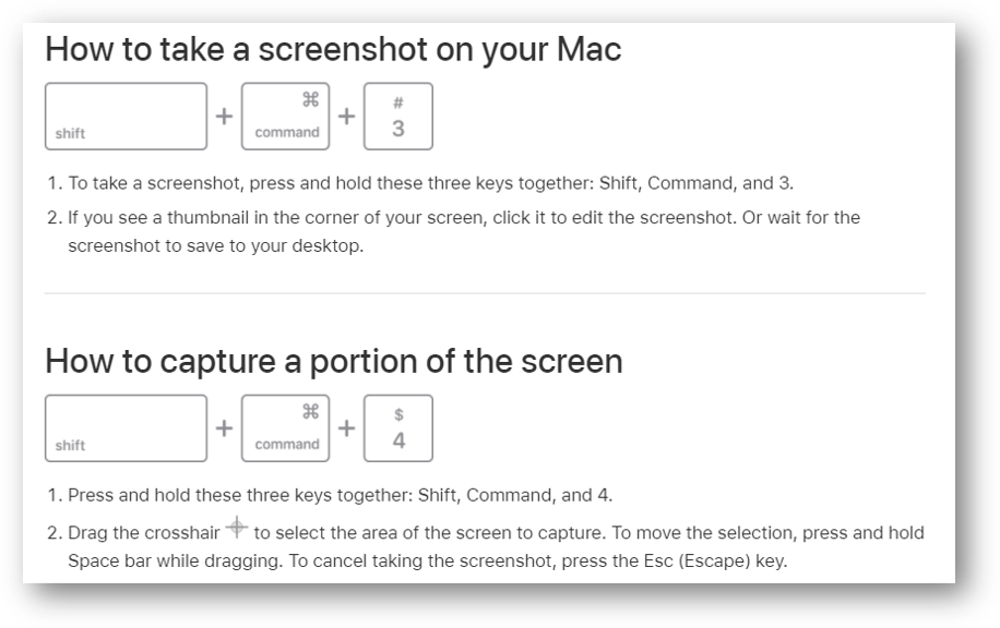 an active window print screen capture tool on Macs