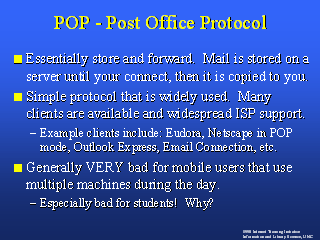 POP - Post Office Protocol