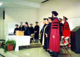 Faculty at 1997 Graduation