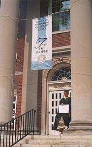 1998 Graduate on Manning Steps