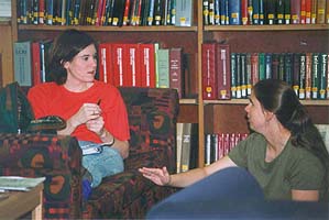 Students in the SILS Library