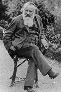 Brahms in a chair