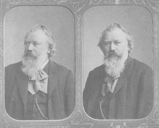 Famous portraits of Brahms
