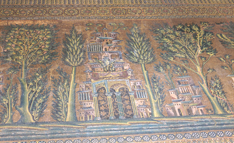 Mosaic on the Omayed Mosque, Damascus
