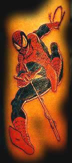 Tattoo of spiderman