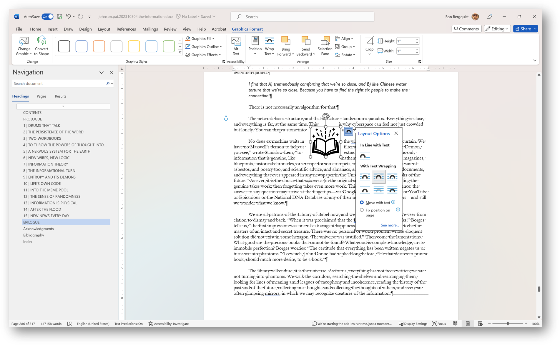 [MSWord 365 showing icon image inserted wrapped]