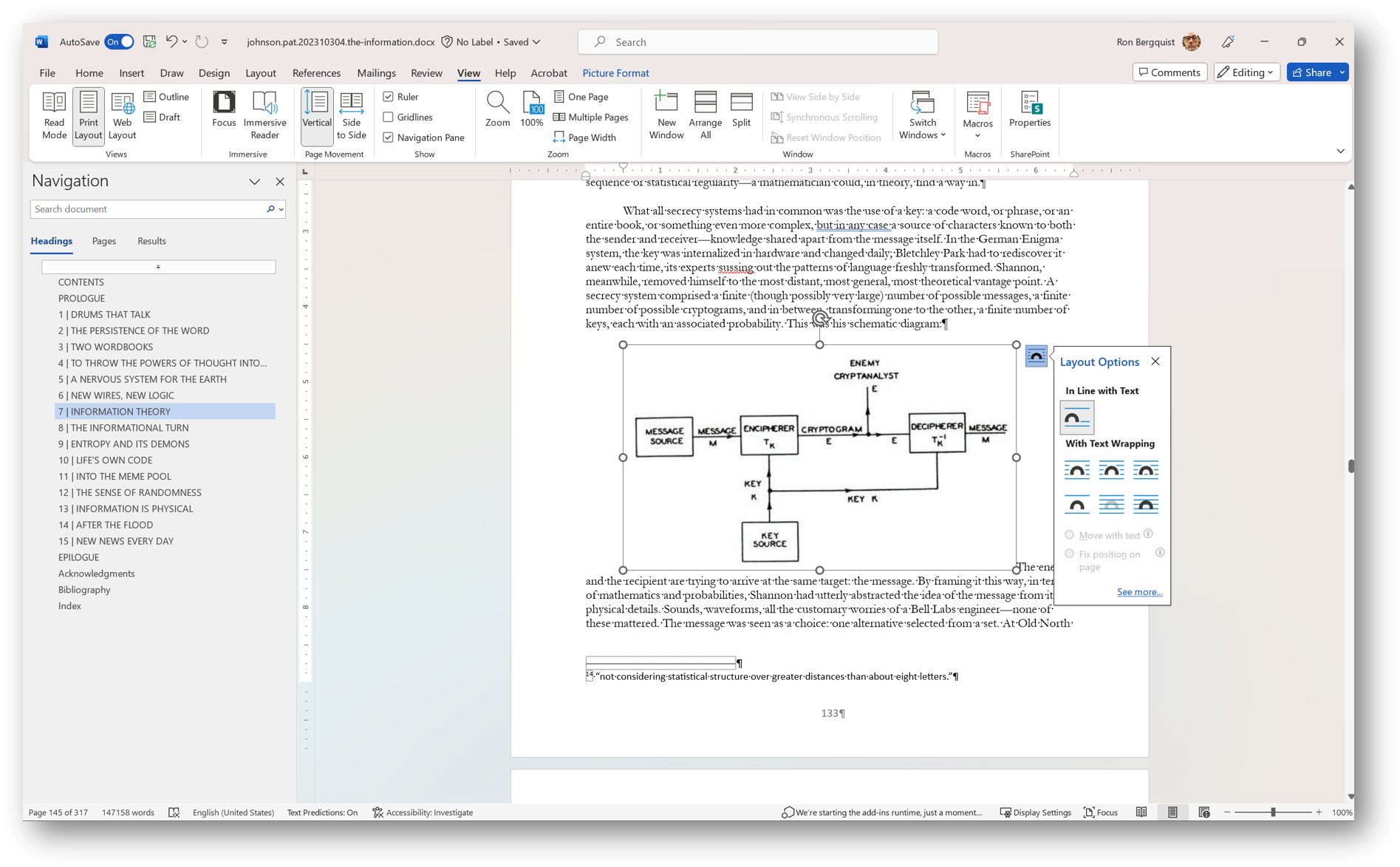 [MSWord 365 image wrap tool]