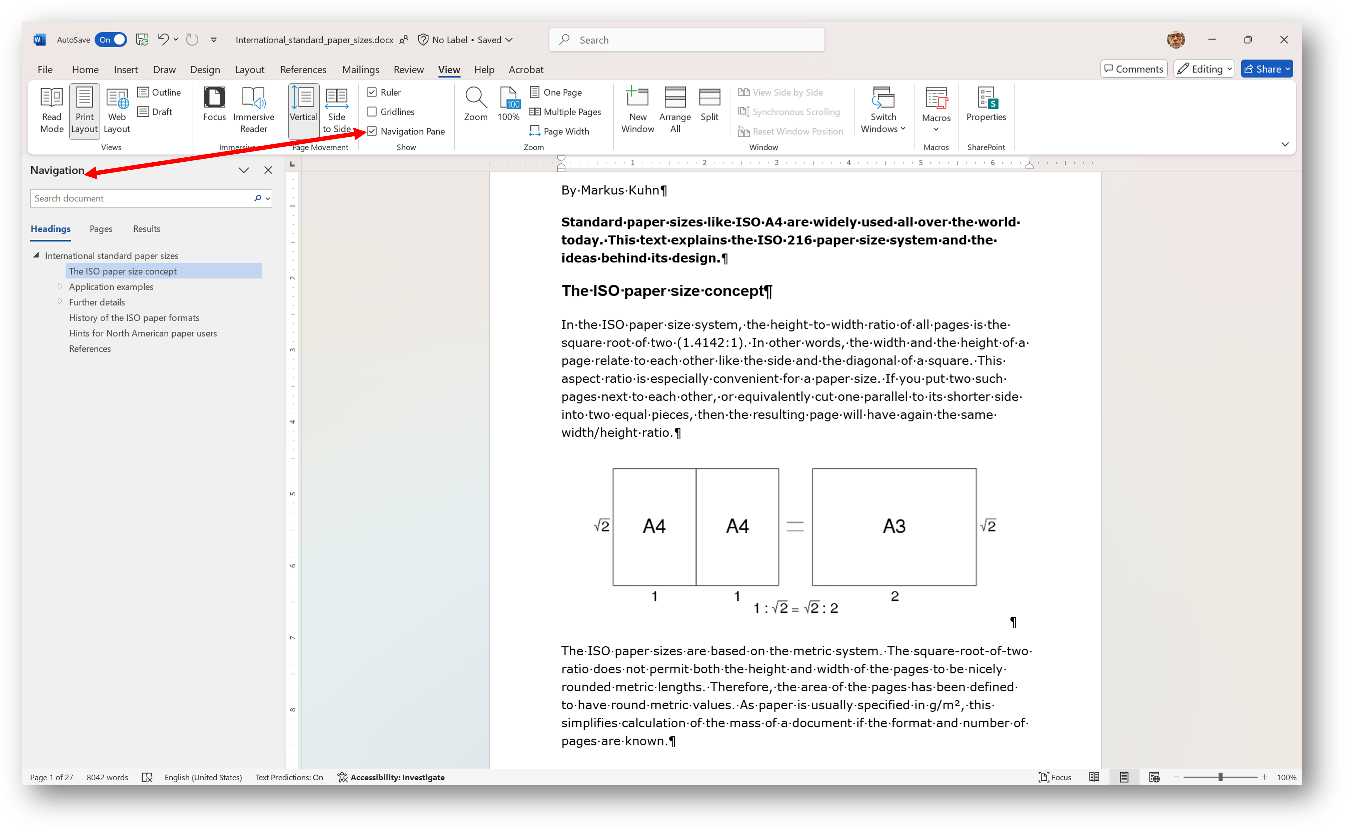 [Office365 document map]