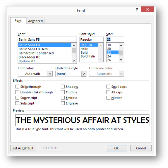 [Word2013 fonts dialog box]