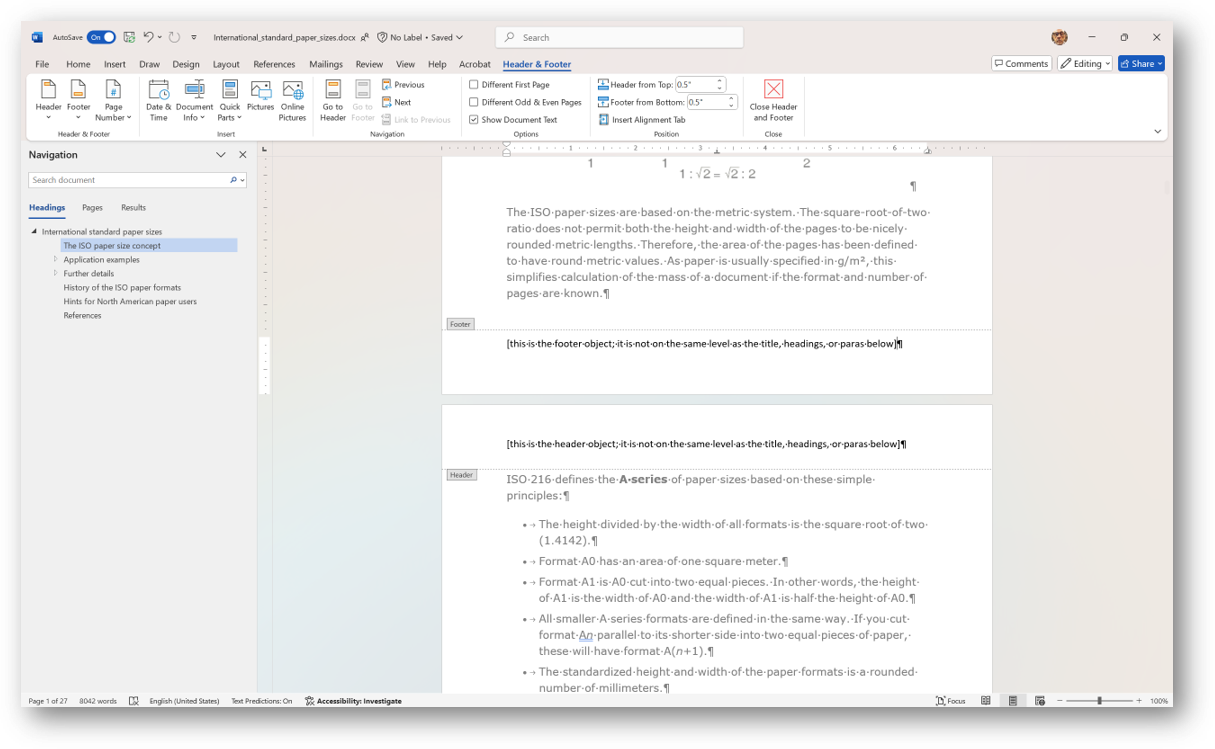 [Office365 print layout view]