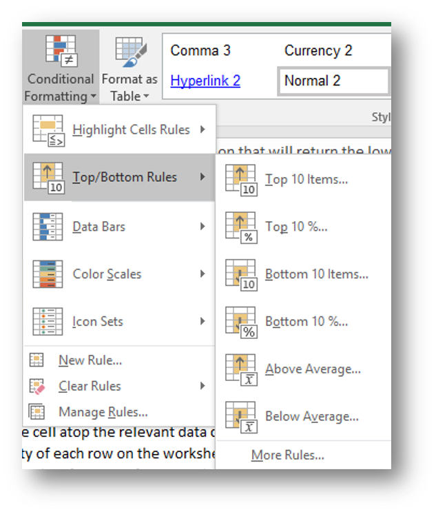 [MSExcel 2016 cell formatting tools]