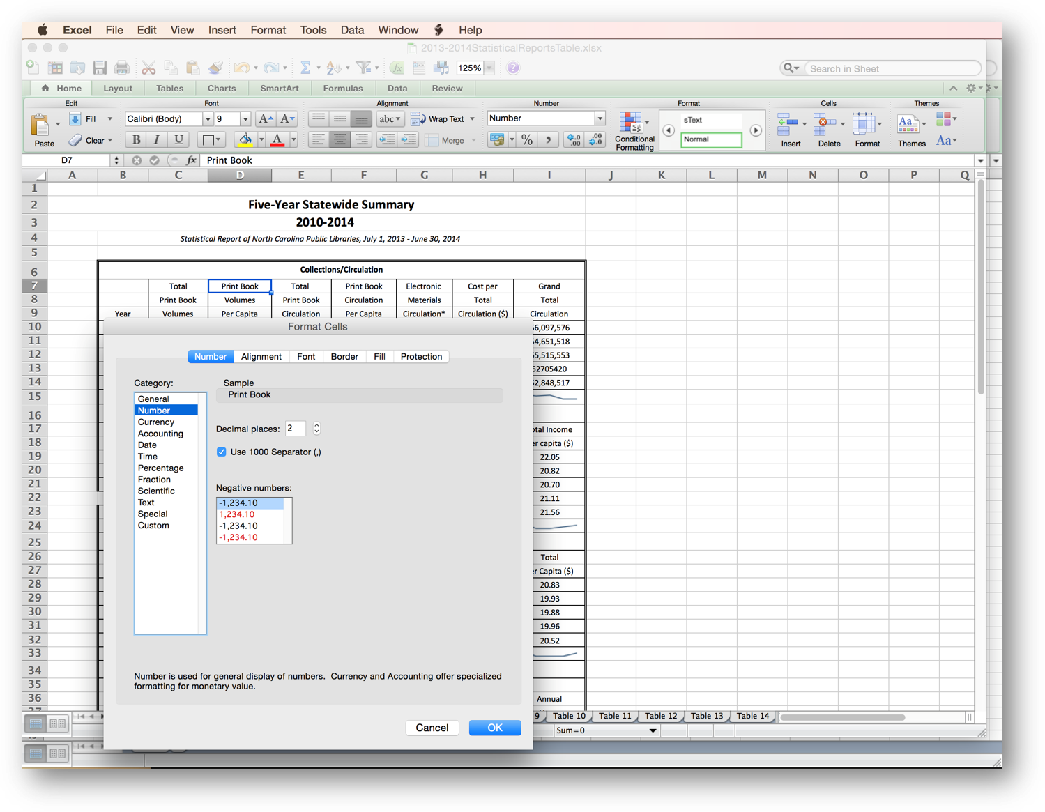 [MSExcel 2013 cell formatting tools]