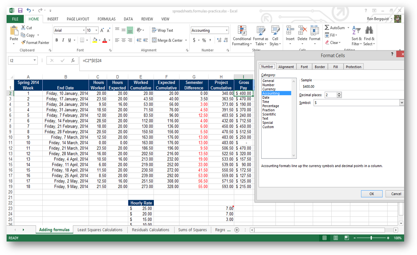 [MSExcel 2013 formatting cells]