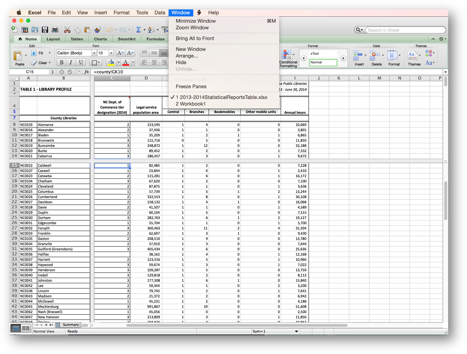 [MSExcel 2013 split sheets]