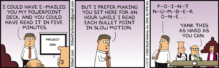 Dilbert PPT cartoon on 20100222