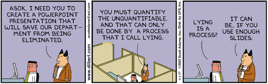 Dilbert strip, 03 April 2007