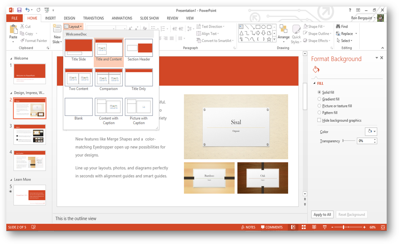 an image showing what a layout looks like