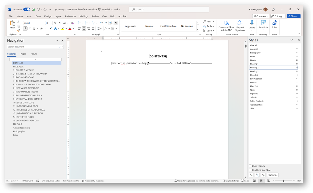 [MSWord 365 showing contents page]