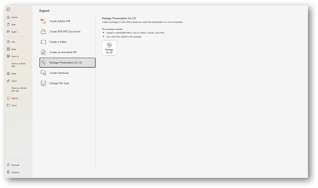 pull together all elements into a CD