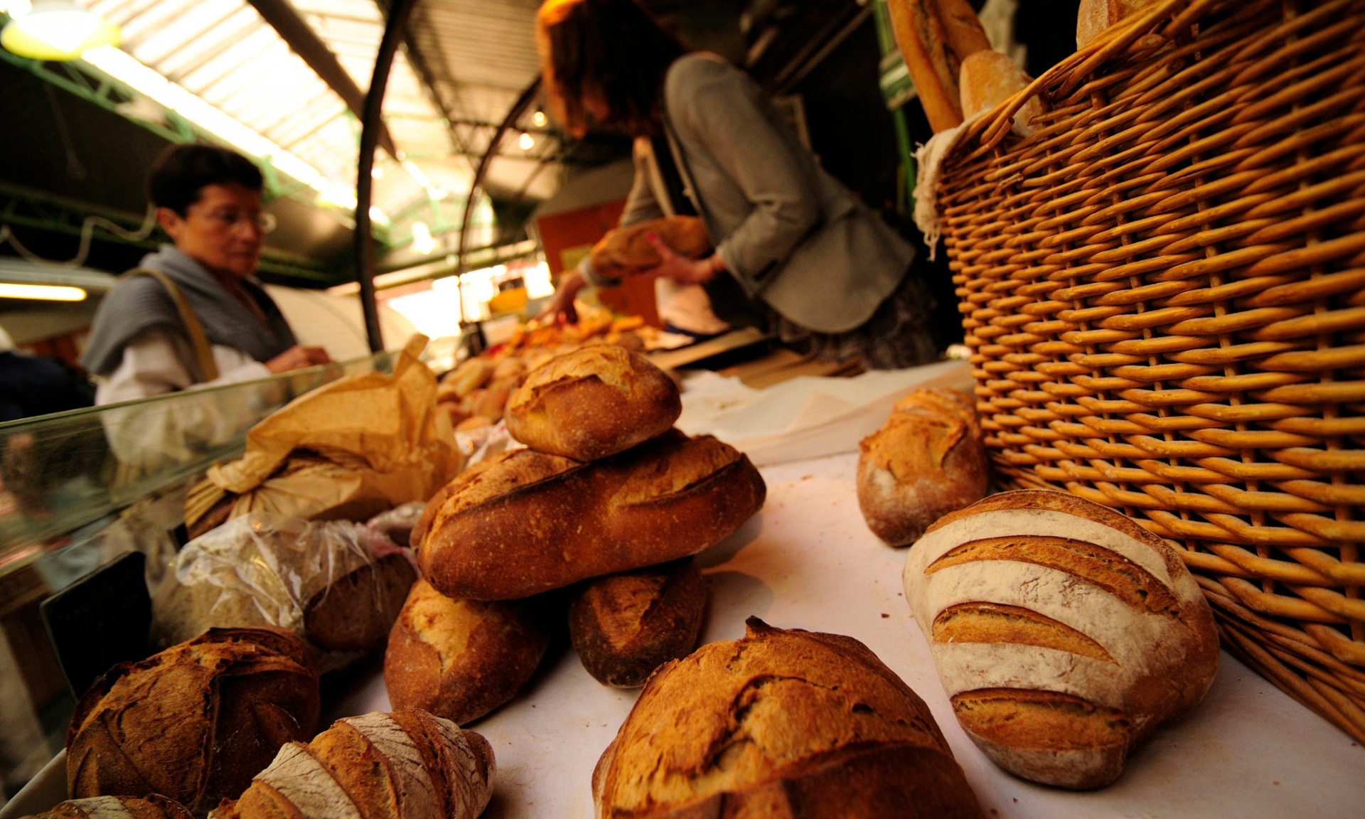 eyeballing the choices. Marché-des-Enfants-Rouges.Paris Photo courtesy The Guardian
