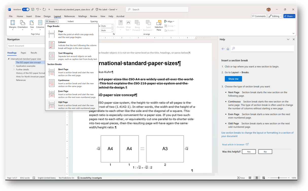 [Office365 break options]