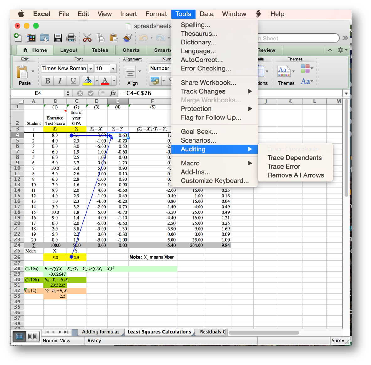 [mac formula auditing tools]
