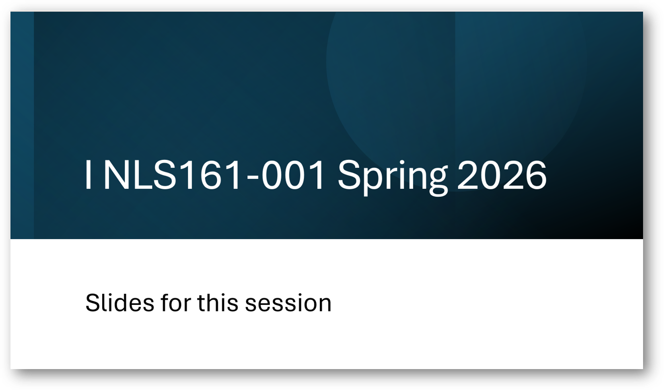 link to slides used in this session