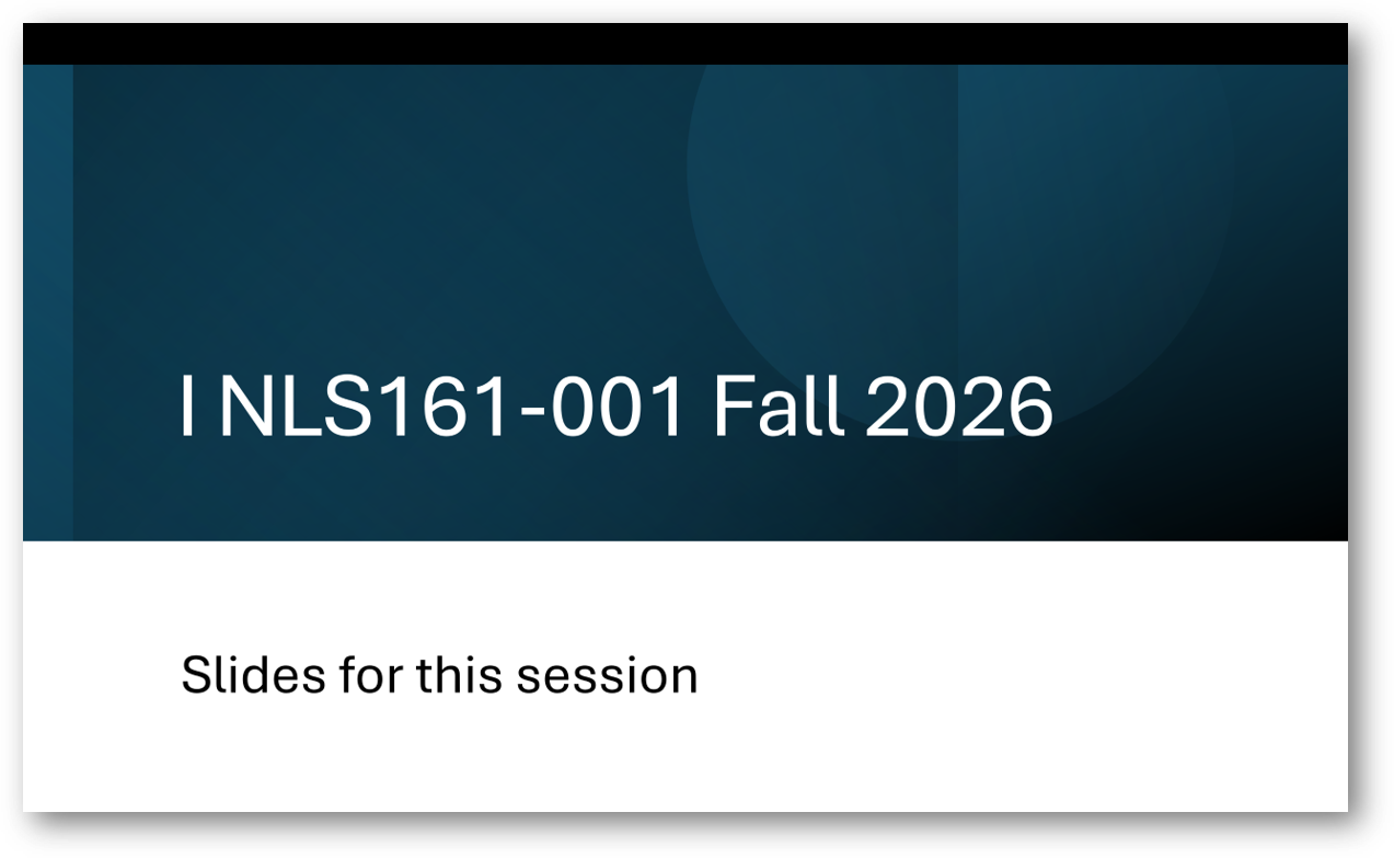 link to slides used in this session
