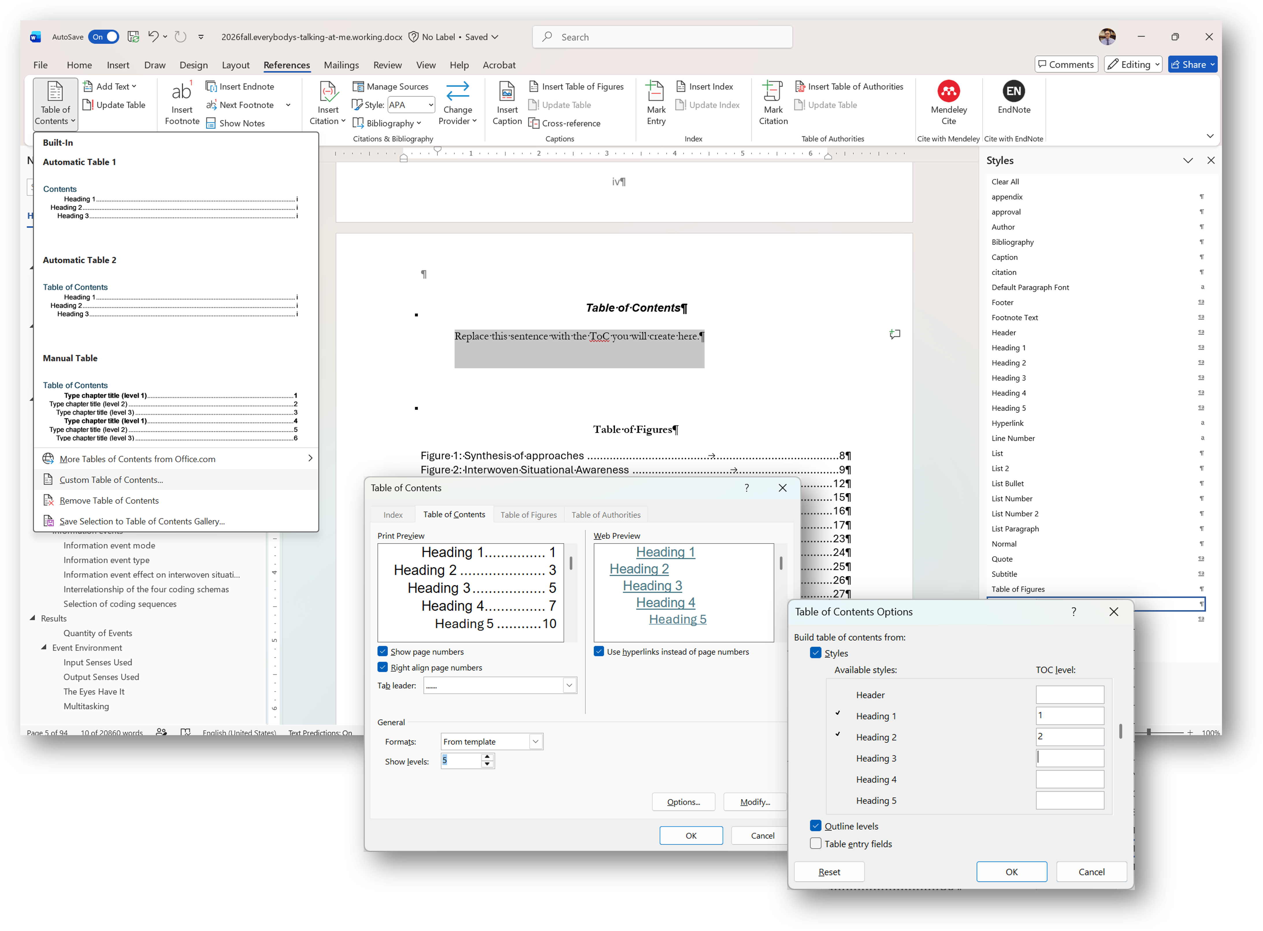 [MSWord 365 showing contents page]