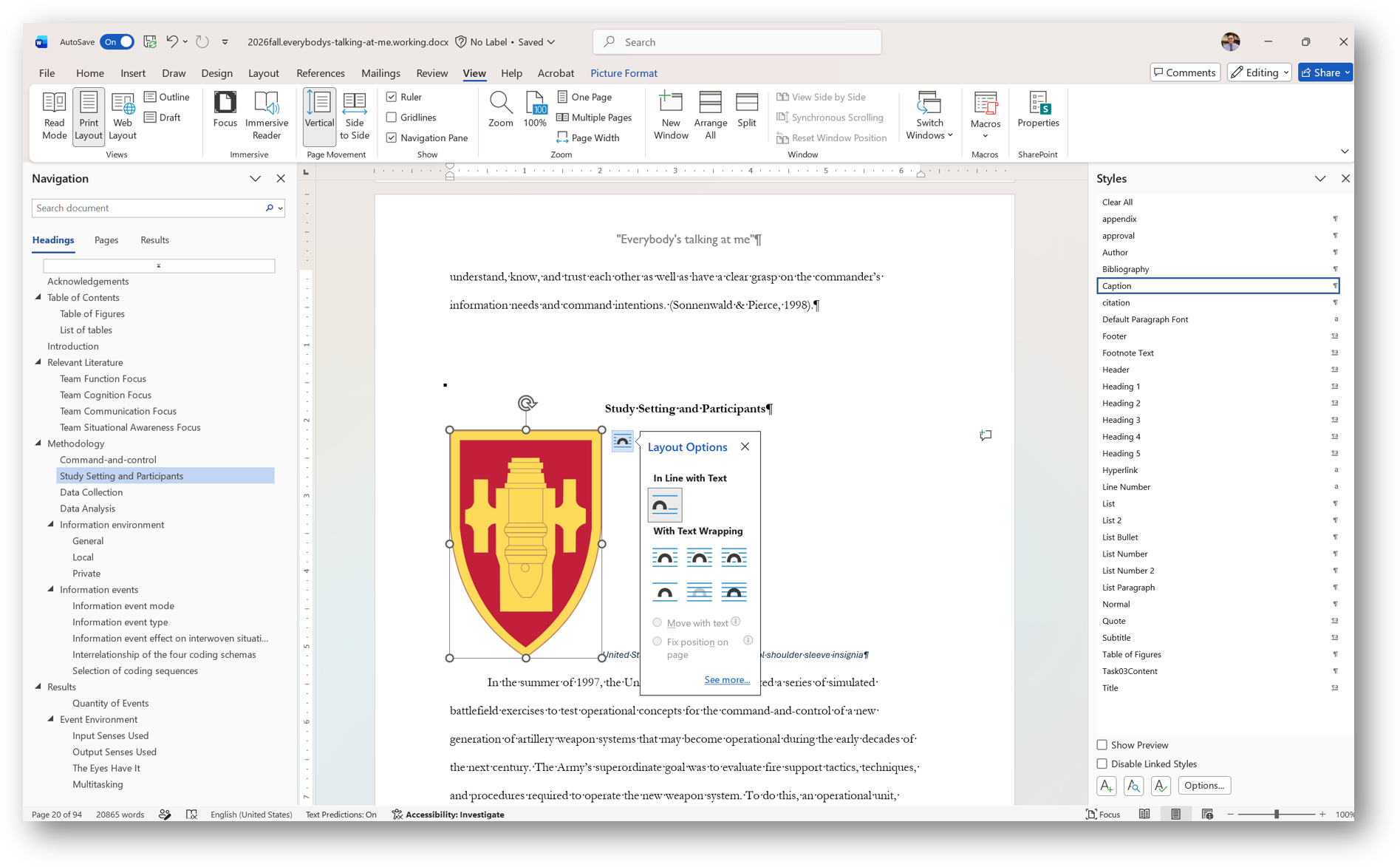 [MSWord 365 image wrap tool]