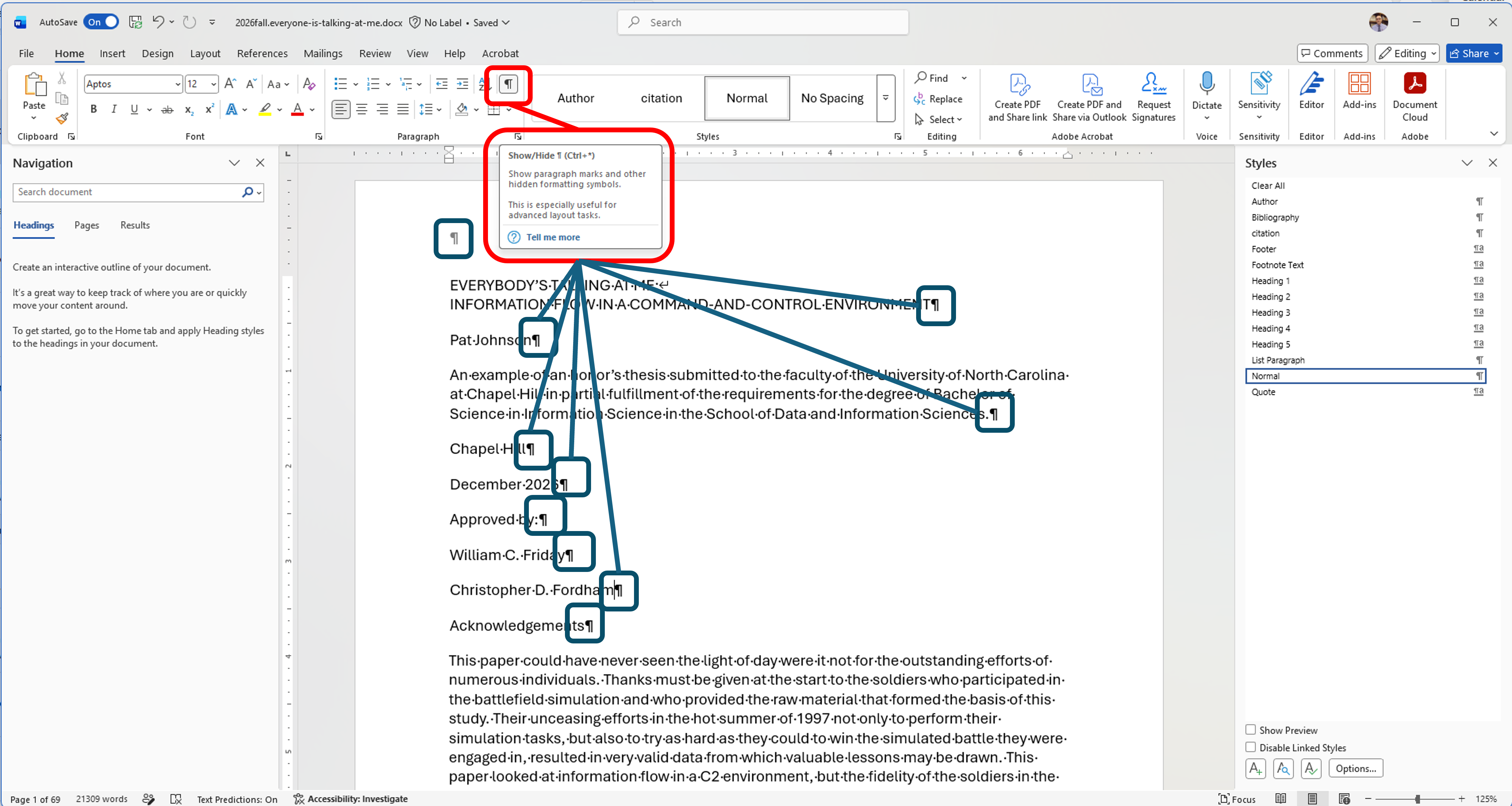 [MSWord paragraph mark aka pilcrow]