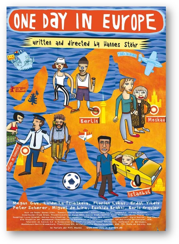 image of an ad for the movie One Day in Europe